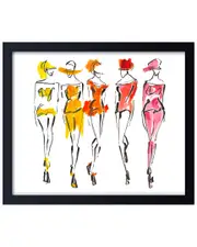 Ready2HangArt Tangerine Framed Print Wall Art