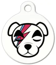 Pet ID Name Tag Dog Rocker Bowie Ziggy Cat Personalised Custom DOG CAT Name Tag