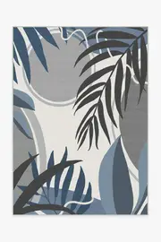 150' x 215' | Machine Washable Runner Rug | Kid & Pet Friendly | Indoor Rug | Tulum Ivory Blue Outdoor Rug | Ruggable