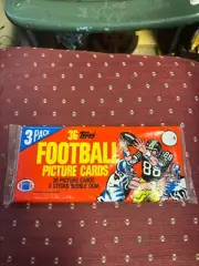 1983 Topps Football Unopened Grocery Rack Pack Too Tall Jones O Wilson Jefferson