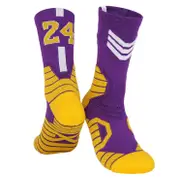 Boys Los Angeles Lakers Kobe Bryant Basketball Socks - Purple