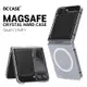 韓國 Z Flip5 MagSafe 強力磁鐵吸附 透亮硬殼 手機殼│按鍵無包覆