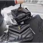 二手 YSL SAINT LAURENT 467072 TOY LOULOU 黑色 方胖子肩背包 斜背包 實拍