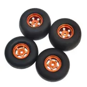 RC Aluminum Wheels Rims W/Tires for Tamiya Hornet Grasshopper Frog Buggy Car