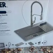 Kohler Pro-Function 33" x 22" x 9" Top-Mount/Undermount Single-Bowl kitchen Sink