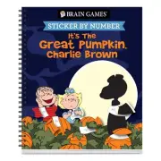 Collections Etc Brain Games Great Pumpkin Charlie Brown Sticker By Number Book