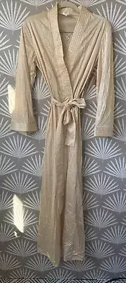 VTG Sears Women's Long Cream Robe Nighty Size Medium NWT Grannycore