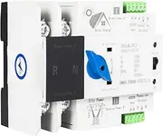 2P Dual Power Automatic Transfer Switch, 220V Photovoltaic Uninterrupted Power Switch, Uninterrupted Power Transfer Within 0.05s, Dual Operation Power Automatic Transfer Switch with Light indicator