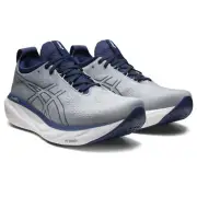 ASICS Men's Gel-Nimbus 25 Running Shoes, 9.5 Extra wide Sheet Rock/Indigo Blue