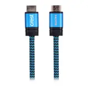 Crest 1m/18Gbps HDMI Male To Male Cable w/ Ethernet 4K/1080p Connector