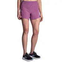 在飛比找momo購物網優惠-【BROOKS】女 Chaser 追避者慢跑短褲5吋_水洗紫