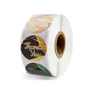 500 Pcs/roll Thank You Stickers Cute Flowers Labels For Small Business Or Wedding Gift Decor Sticker Stationery Supplies