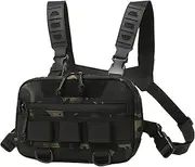 Chest Pouch | Oxford Cloth Portable Fishing Chest Bag 20L | Breathable Vest Backpack Back Mesh Multi-Functional Large Opening Fanny Pack For Outdoor Travel