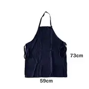 Black Calico Apron Front Pocket 73cmx59cm