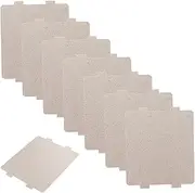SECFOU 8pcs High Temperature Resistant Mica Tablets Microwave Replacement Parts Mica Cover Replacement Microwave Plate Replacement Microwave Oven Accessories Microwave Mica Plates