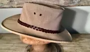Jacaru Kids Children Australian made Hat mesh Leather hatband protection