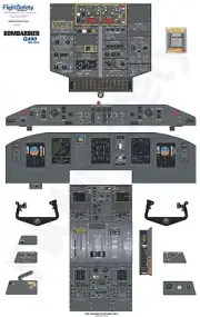 Bombardier Dash 8-Q400 Cockpit Training Poster 24"x36"