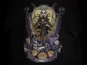 TeeFury Nightmare LARGE "King of the Pumpkin Patch" Before Christmas BLACK