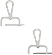 [Oshhni] 2x Snap Hook Swivel Clasp Swivel Snap Hook Purses Clasp Detachable for Handbag Zinc Alloy Bag Buckle Lobster Clasp Snap Hook