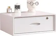 HSTBLEOO Multi-Layer Drawer Storage Box, Flat File Cabinet with Lockable, 1/2/3 Drawer Solid Wood A4 Treatment Storage Cabinet for Home Desktop Office(C,1 Drawer)