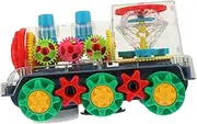 Sturdy Abs Material Electric Train Toy Light up Cars for Toddlers Gears Toys for Kids