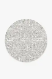 185' Round | Machine Washable Runner Rug | Kid & Pet Friendly | Indoor Rug | Thalia Black Rug | Ruggable