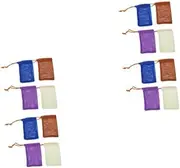 Healvian 2sets Saver Holder Bag Mesh Exfoliating Net for Body Cleaning Easy to Use 8pcs*2