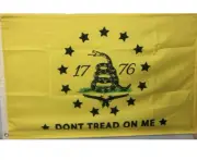 Don't Tread on Me Betsy Ross 1776 Boat Flag Banner 2 Grommets 13 Stars 3x5 Snake