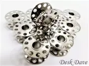 10 Metal Class 15 Sewing Bobbins, 2518-A, for JANOME/NH, KENMORE 148~158 Series+
