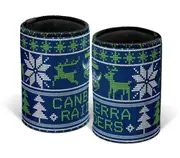 Canberra Raiders NRL Christmas Xmas Can Cooler Stubby Holder
