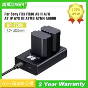 SKOWER NP-FZ100 Camera Battery For Sony FX3 A6700 A7C A9M2 A7R4/S3 ZV-E1 Charger