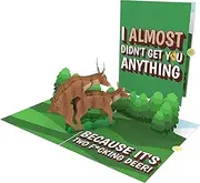 Unhinged ‘F*ckin Deer” 3D Pop-Up Funny Birthday Card Anniversary Card Father’s Day Card Funny Witty Rude Cards For Dad Cheeky Joke Card Humorous Silly