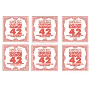 6 x Ernie Ball Nickel Wound Single Electric Guitar String .042 Gauge PO1142