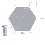 Moistureproof Beach Pad with Ground Nails Fine Workmanship Easy to Carry
