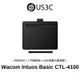 Wacom Intuos Basic CTL-4100/K0-CX 4096階數位筆感壓 電磁感應 入門繪圖板 二手品