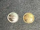 Waterman Ink Vue pen cap medallions -- reproduction parts -- gold or chrome