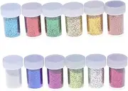 VILLFUL 12 Bottles Sequin Art Craft Supplies Handmade DIY Sequin for Decorative Projects