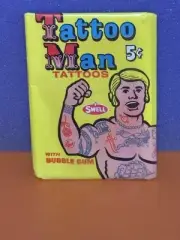 1971 SWELL PHILLY GUM TATOO MAN UNOPENED WAX PACK