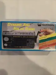Vintage Nippon Rechargeable Dynamo and Solar Radio AM/FM