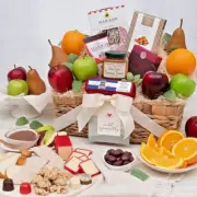 Sympathy Fruit & Snacks Gift Basket by GourmetGiftBaskets.com