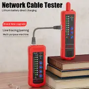 Digital Network Cable Tester RJ11 RJ45 Cat5 Cat6 Telephone Wire Tracker+Battery