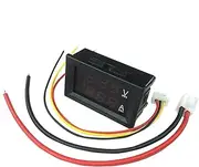 DC Amp Meter, 2 in 1 LED Digital Voltage Display, 0 to 100V Voltage andCurrent Meter, Compact and Easy to Read Design, Ideal for Professionals, Beginners in Electrical Testing