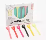 WineWisk 12-Piece Set of Multi-Color WineWisk Aerators Multi