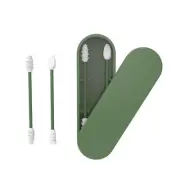 Silicone Cotton Swabs Stick Reusable Portable and Cleanable Ear Q- Rough V8L7