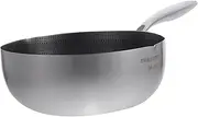 Hoement Stainless Steel Saucepan 24cm Non-Stick Honeycomb Pan Cooking Pot Milk Pan Butter Sugar Melting Pot