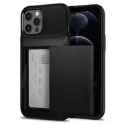 Apple iPhone 12 Pro Max (6.7-inch) Case, Genuine SPIGEN Slim Armor Wallet Card Slider Holder Cover for Apple