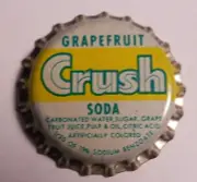 Vintage Crush "Grapefruit"..cork..unused..Soda Bottle Cap