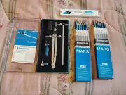 Staedtler Mars Lot 2xLumograph 100 HB 12 Pencils+Superbow+Lead Pointer