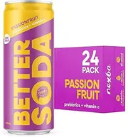 Nexba Better Soda – Passionfruit – All Natural Sugar Free – 24 x 330mL Cans