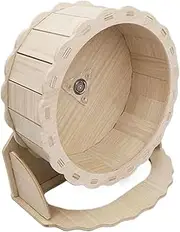 Silent Hamster Wheel - Hamster Exercise Wheels - Quiet Wooden Enrichment Toys Small Pet Habitat Climbing Activities for Running Exercise Play Area Setup Meeting Chewing Needs